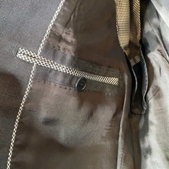 John Varvatos Dark Gray Men's Blazer Size 38R - Picture 9 of 10